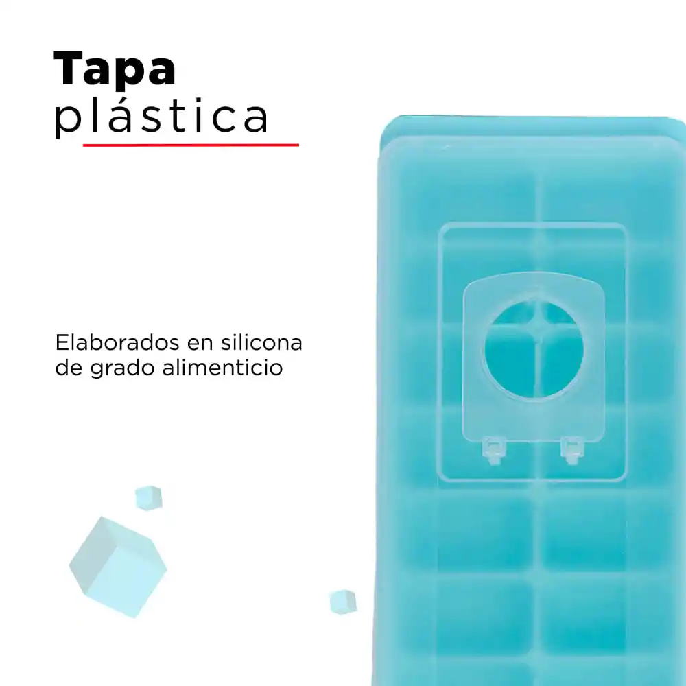 Molde para Cubos de Hielo Color Azul Miniso