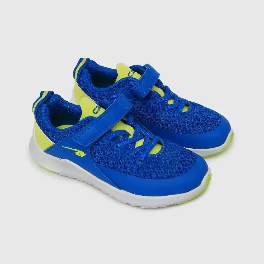 Zapatillas Deportiva Caña Baja De Niño Azul Talla 35