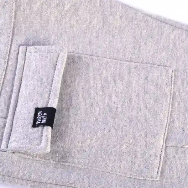 Pantalón Sudadera Niño Gris Claro Talla 12 Pillin