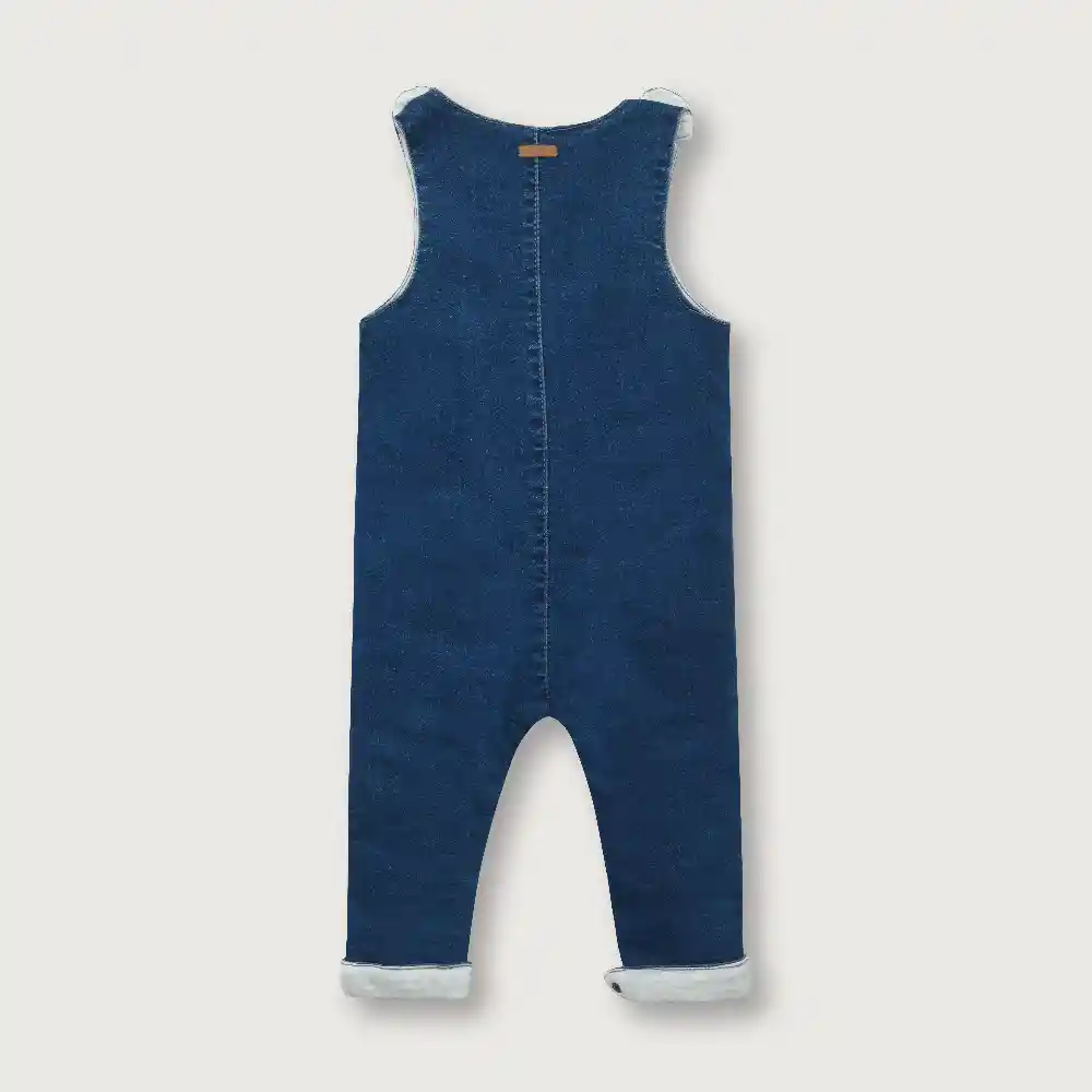 Jardinera Canguro De Bebé Niño Denim Talla 9m