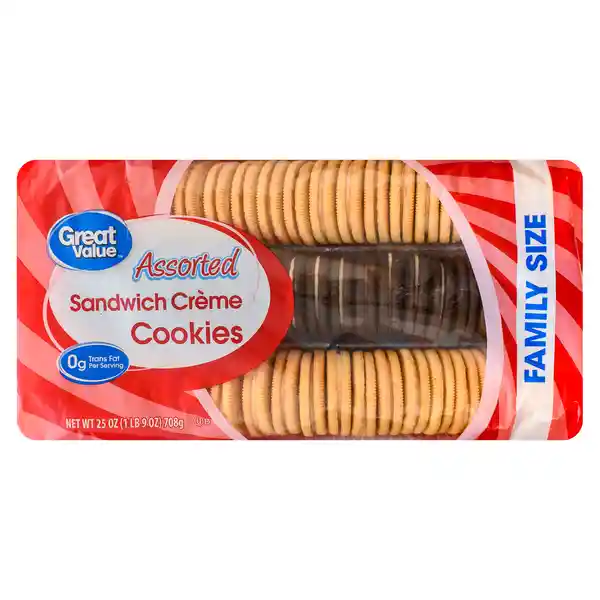 Galleta Chocovainilla Rellena Crema Great Value