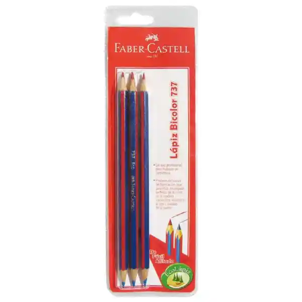 Faber-Castell Lápiz Bicolor Cuerpo Azul y Rojo