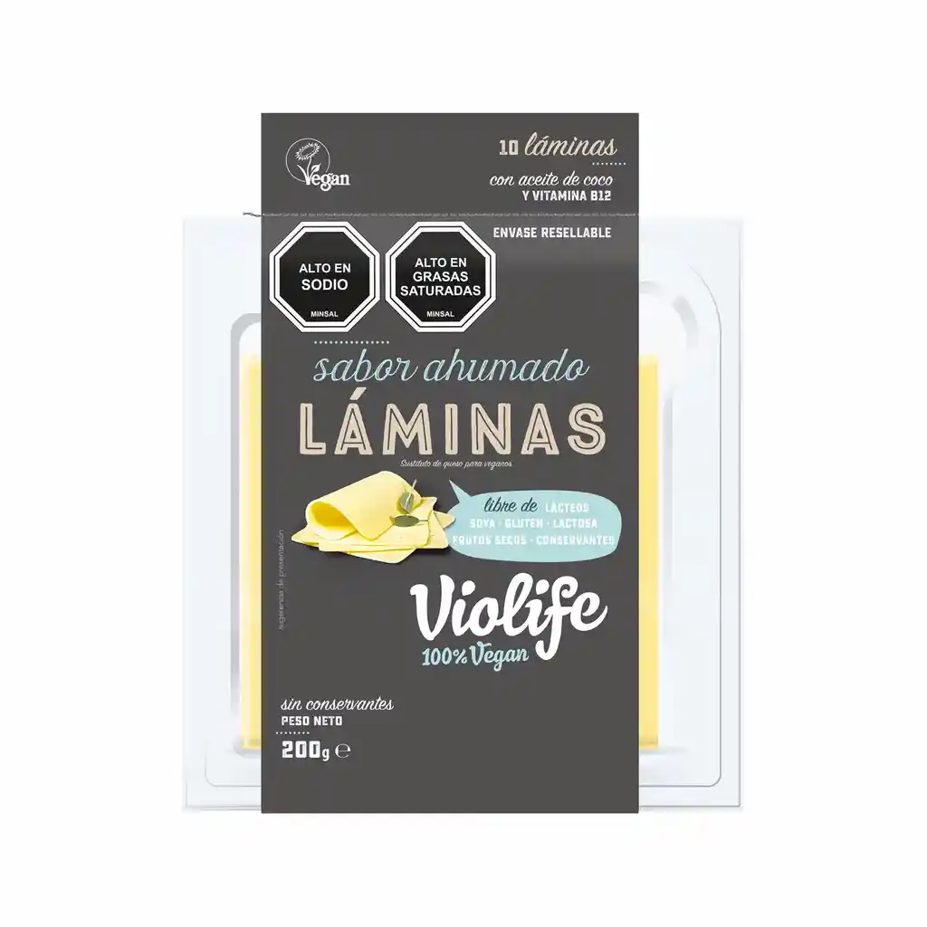 Violife Queso Sabor Ahumado en Láminas