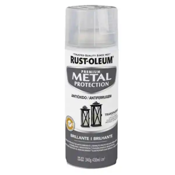 Pintura en Aerosol Metal Protection Brillante Transparente 340 g