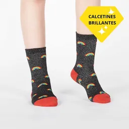 Calcetines Glitter Over The Rainbow Kids Talla 7 a 10 Años