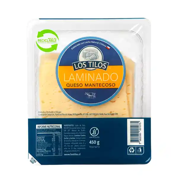 Los Tilos Queso Laminado