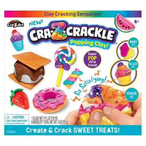 Crazart Juego Craz Crackle Clay Súper - 25074