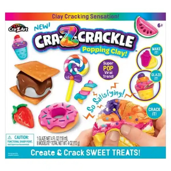 Crazart Juego Craz Crackle Clay Súper - 25074