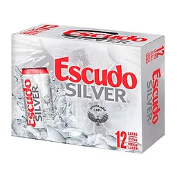 Escudo Cerveza Silver 12 x 1 Und