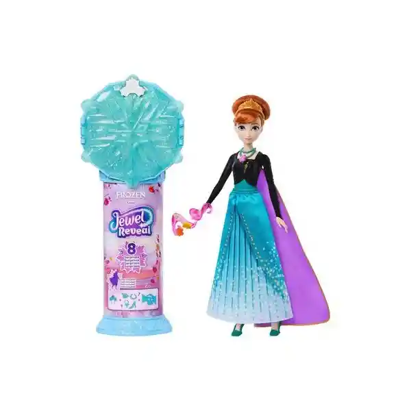 Disney Frozen Muñeca Reveal Anna Sorpresa Con Vestido y Accesorios Para Niñas