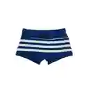 Short Tipo Bóxer Para Hombres Estampado Azul Talla M Samia