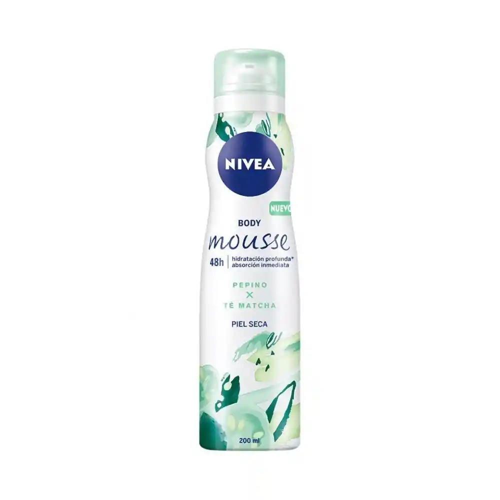 Nivea Body Mousse Corporal  Pepino y Té Matcha