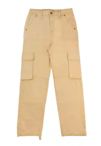 Like It Pantalón Teens Cargo Preppy 544 Niña Beige Talla 16 Años