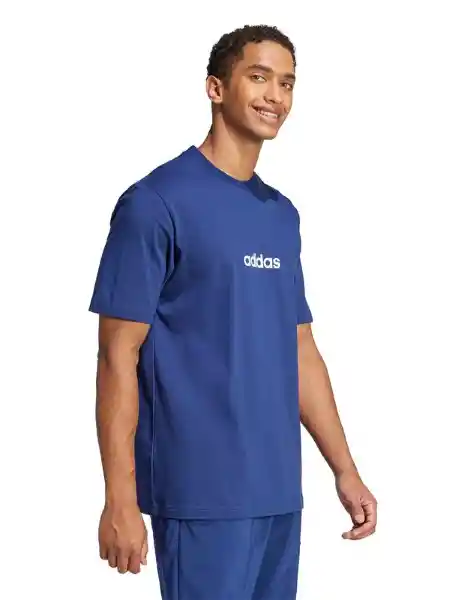 Adidas Polera M Lin sj T Azul M JE8999