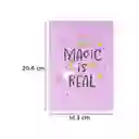 Libreta Morado Magic is Real Miniso