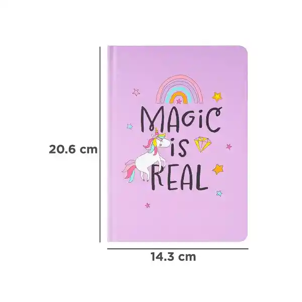 Libreta Morado Magic is Real Miniso