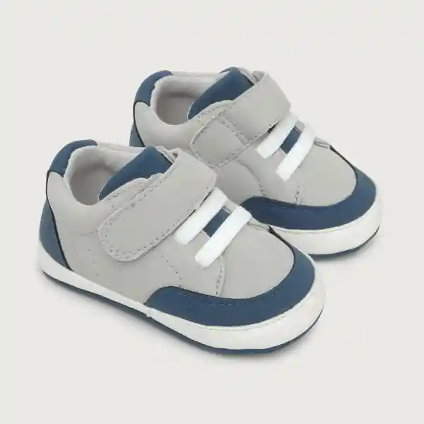 Zapatillas de Bebé Niño Gris Talla 17 Opaline