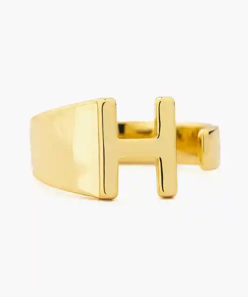 Lounge Anillo Ajustable Letra H Dorado