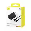 Baseus Cargador Mini Rápido 30W USB-C Con Cable Tipo C GaN5