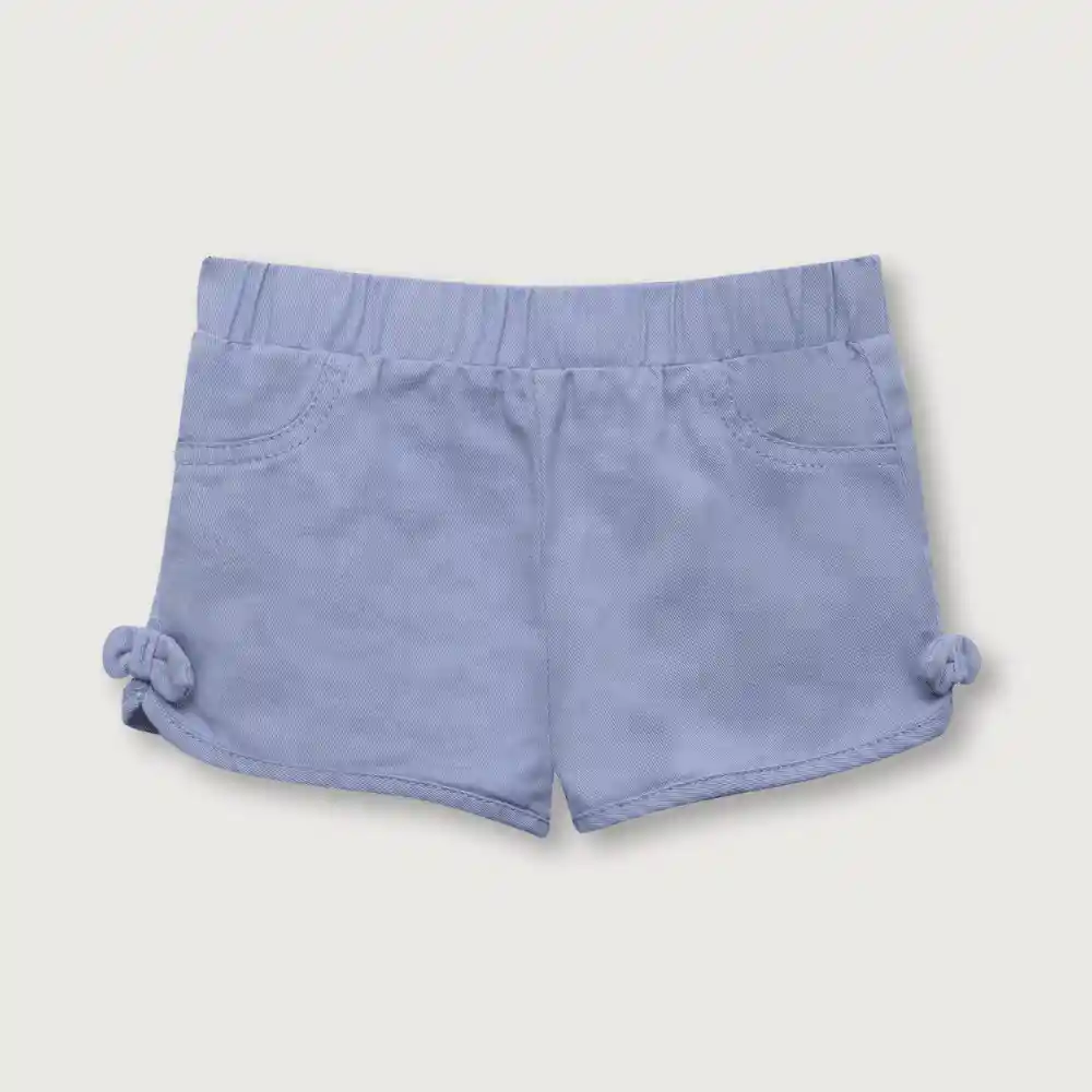Short Con Elástico En La Cintura Niño Denim Talla 2 Años