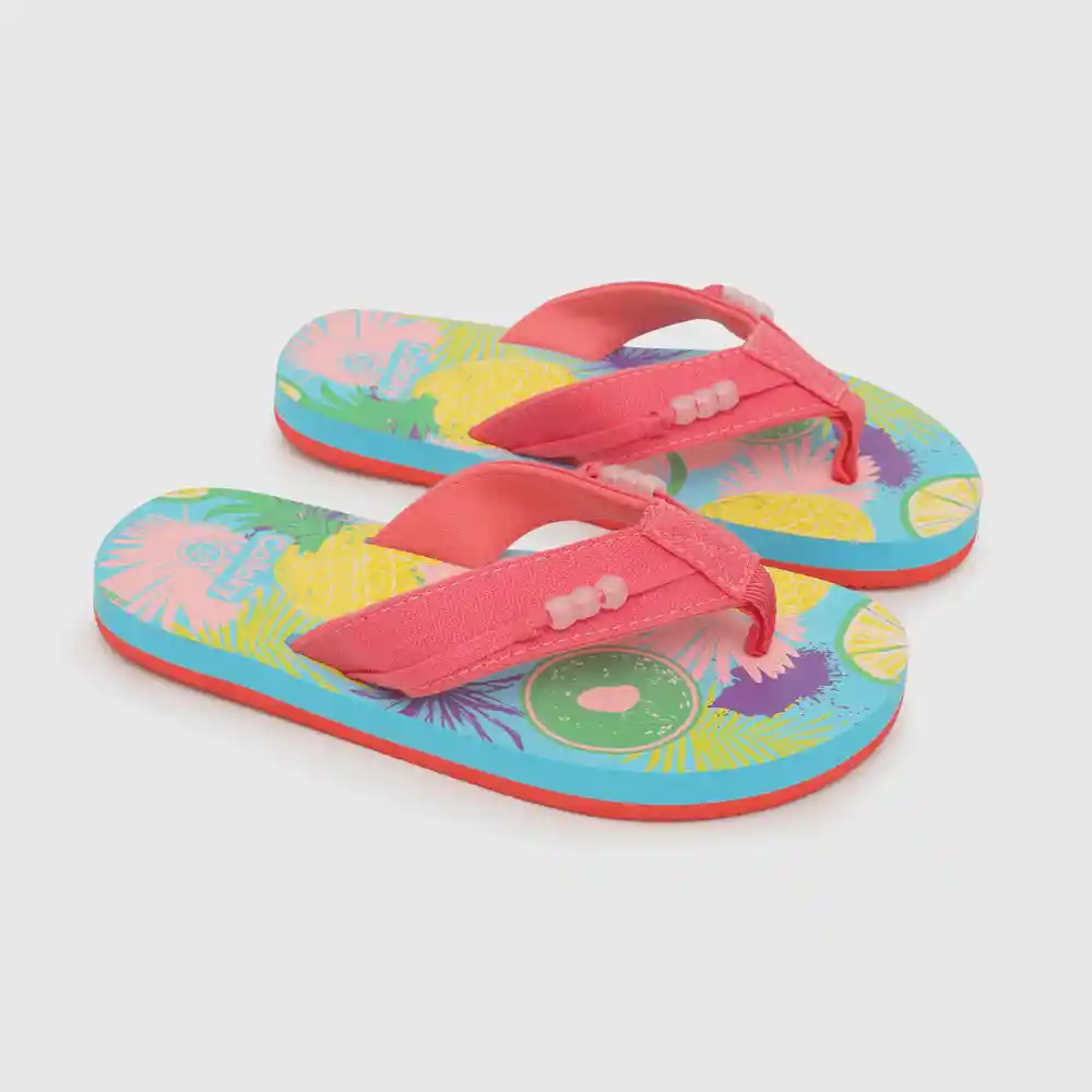 Sandalias Hawaiana Uv Reactor De Niña Rosado Talla 38