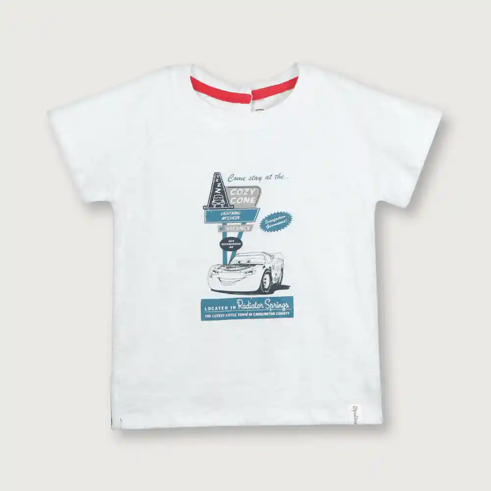 Polera Disney De Niño Blanca Talla 3a