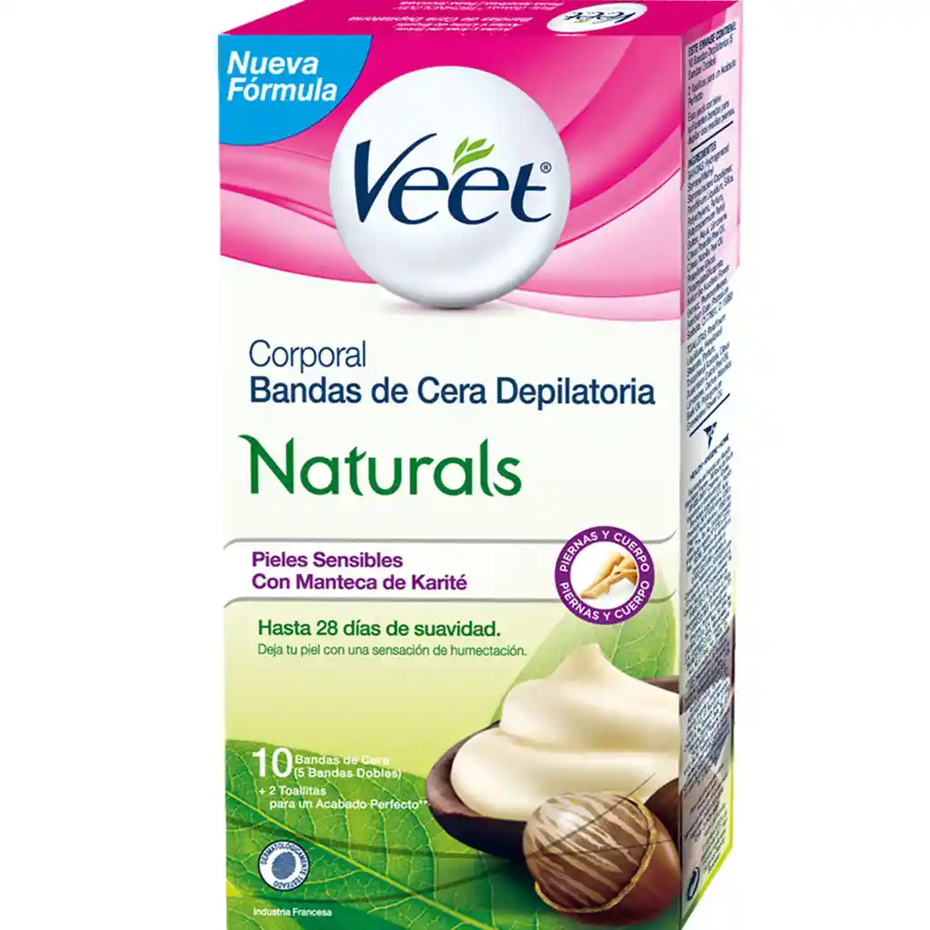 Veet Banda Depilatoria Corporal Naturals