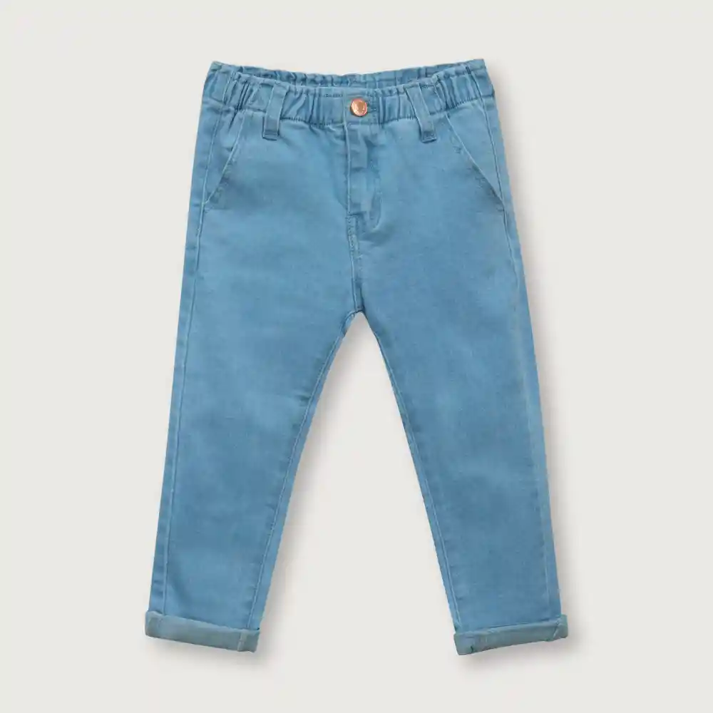 Jean Paper Bag Denim Para Niña Talla 9m