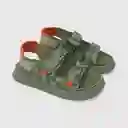 Sandalias Doble Ajuste Camuflada Niño Verde Musgo T. 33 Colloky