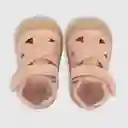 Sandalias Metalizada Con Velcro Niña Rosado Talla 18