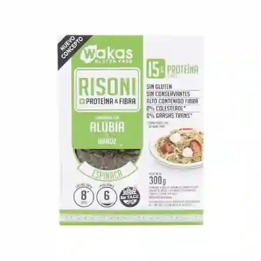 Wakas Fideos Para Celiacos Risoni Espinaca