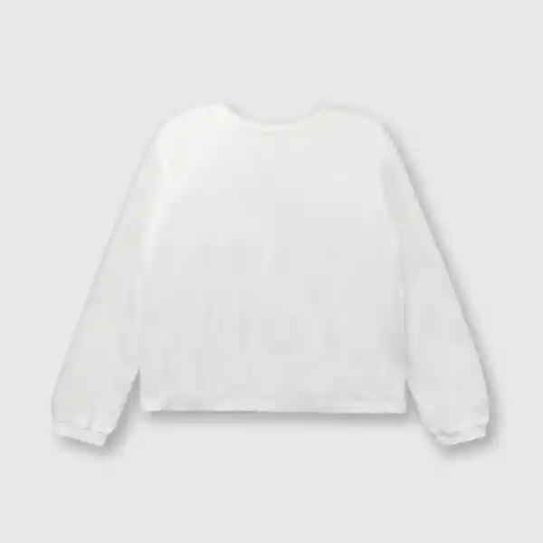 Polera Unicornio de Niña Off White Talla 12A Colloky