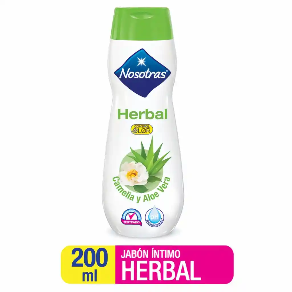 Nosotras Jabón Íntimo Herbal con Camelia y Aloe Vera