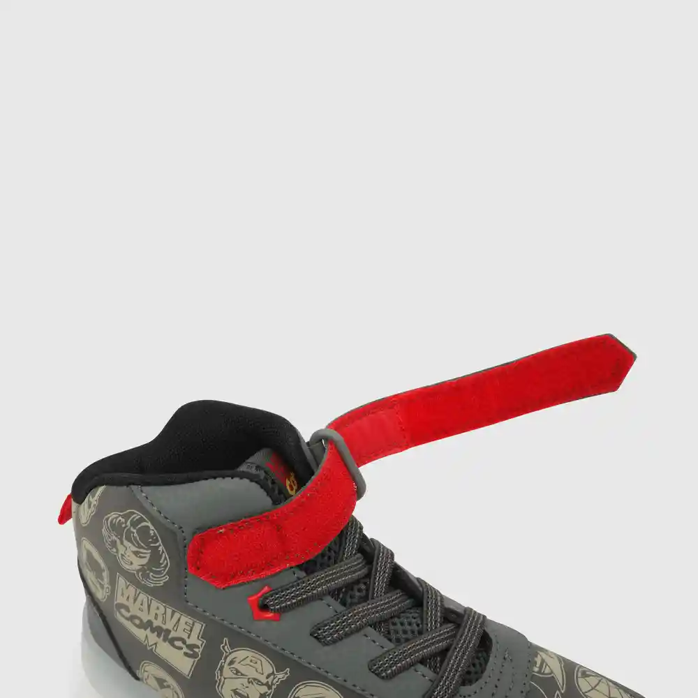 Zapatillas Luces Glow Marvel Gris Talla 34