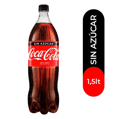 Coca-cola Sin Azúcar 1,5 Lt
