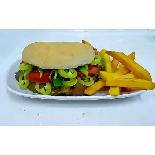 Churrasco Chacarero (con Porcion de Papa