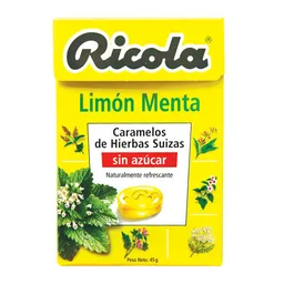 Ricola Caramelo de Hierbas Suizas Sabor a Limón y Menta