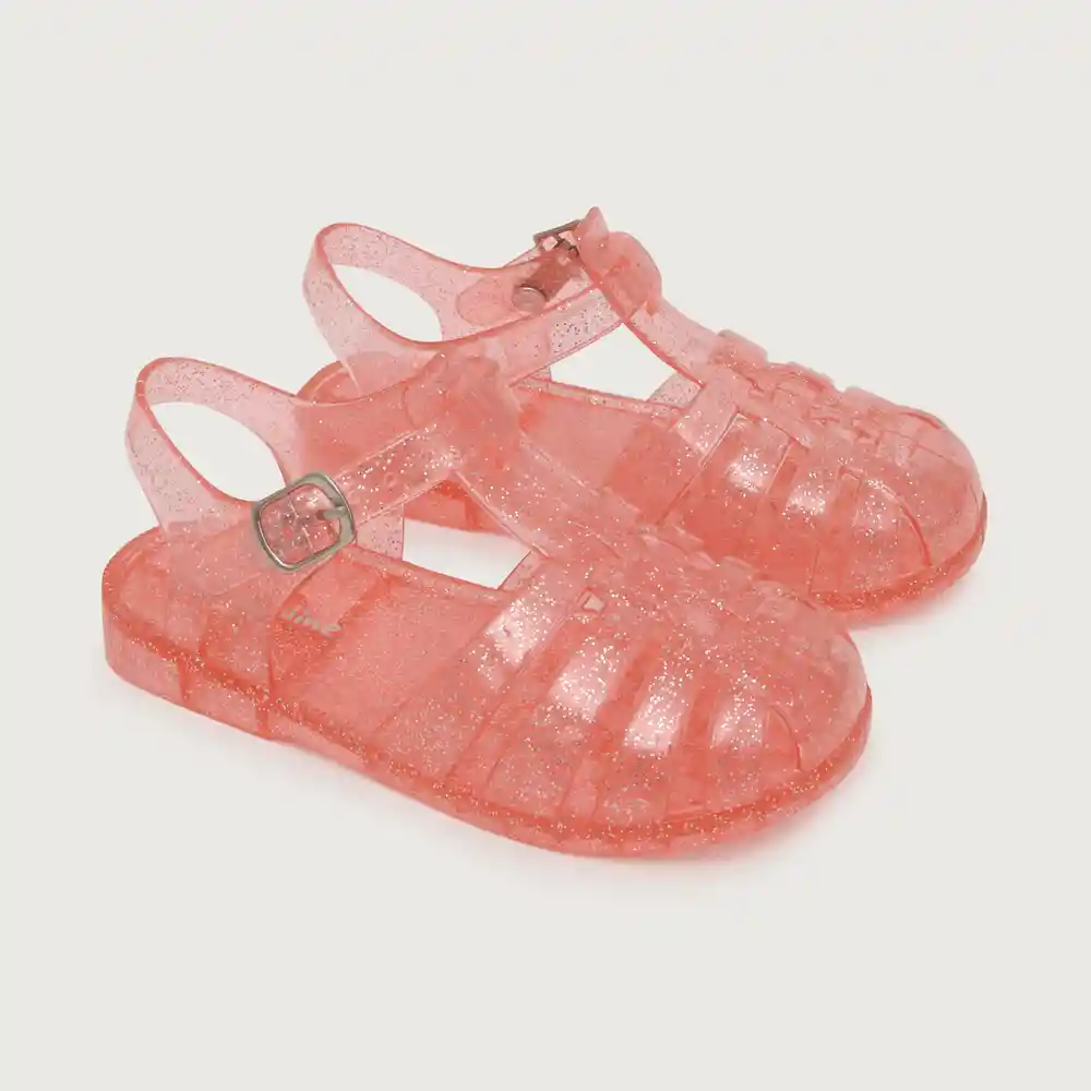 Sandalias Aqua Jelly De Niña Rosada Talla 29