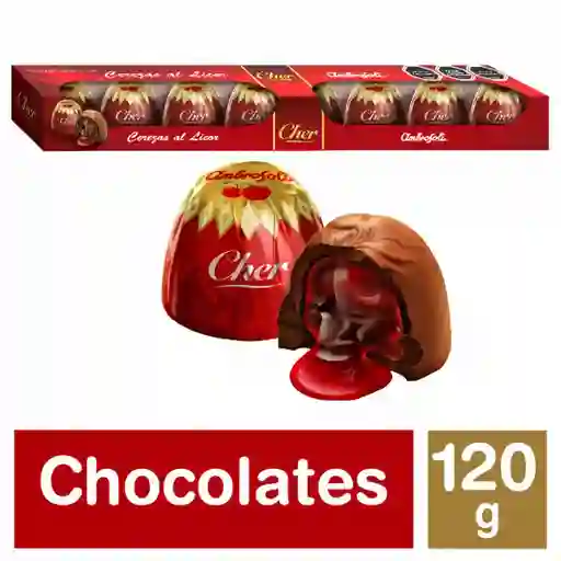 Ambrosoli Bombones de Chocolate Cher con Relleno de Cerezas