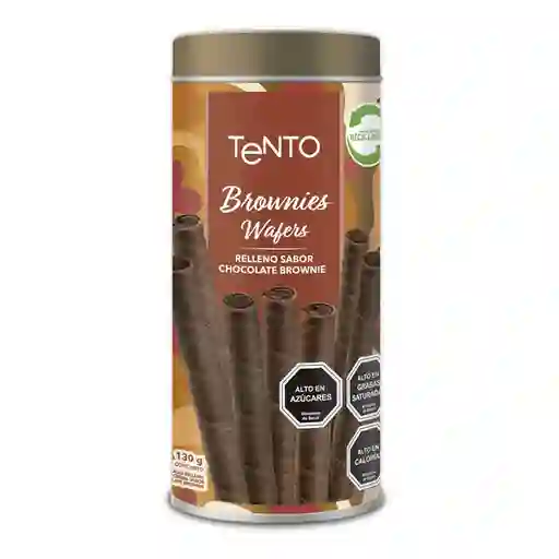 Tento Galleta Waffer Relleno Brownie