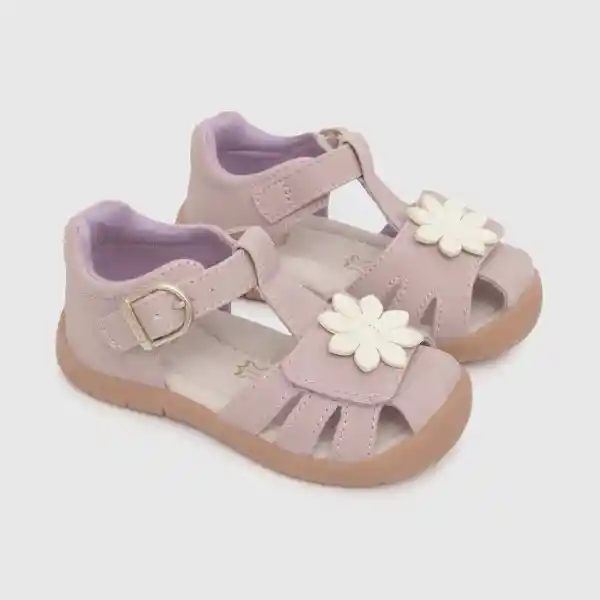 Doble Ajuste Sandálias de Niña Lila Talla 27 Colloky