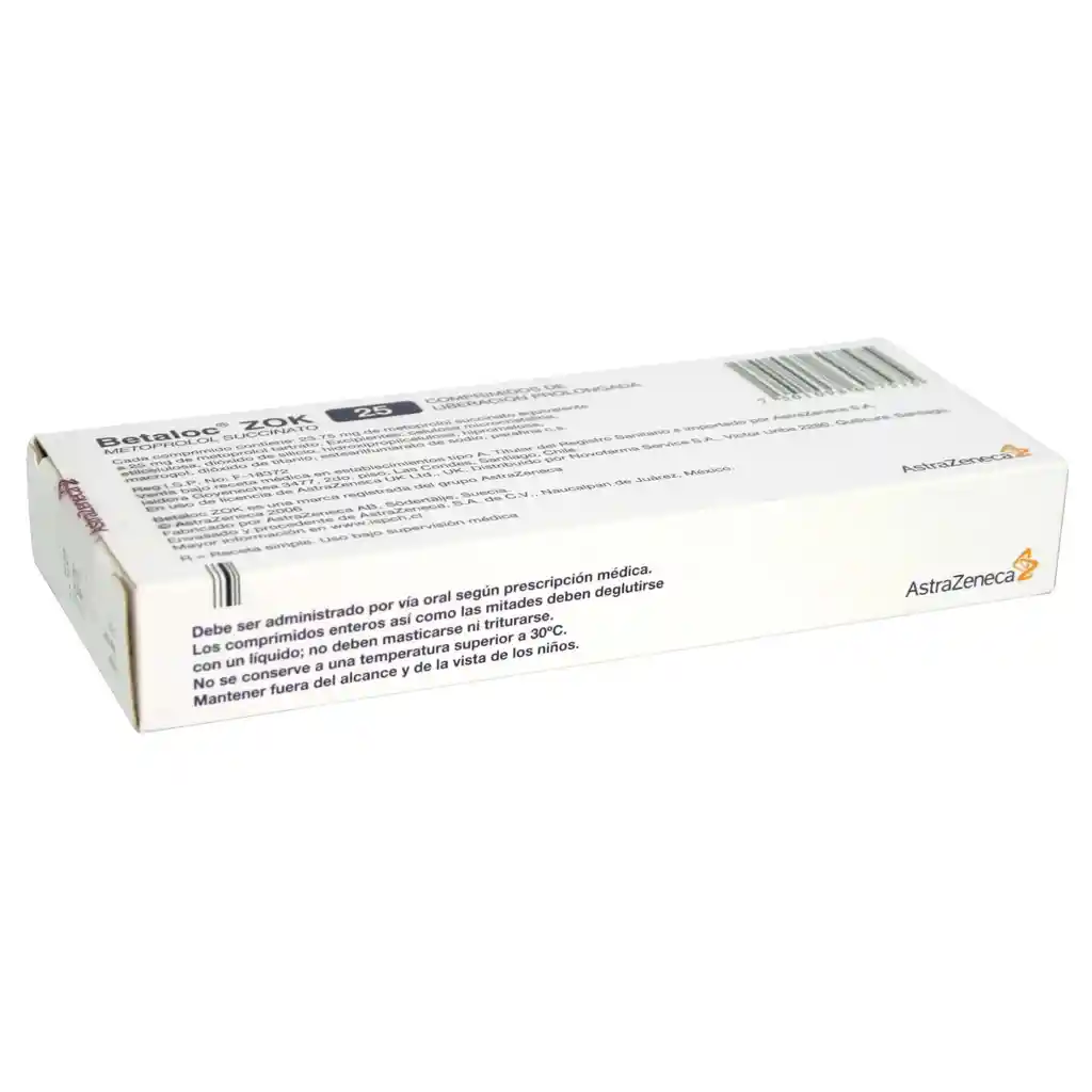 Betaloc ZOK 25 mg Comprimidos De Liberacion Prolongada