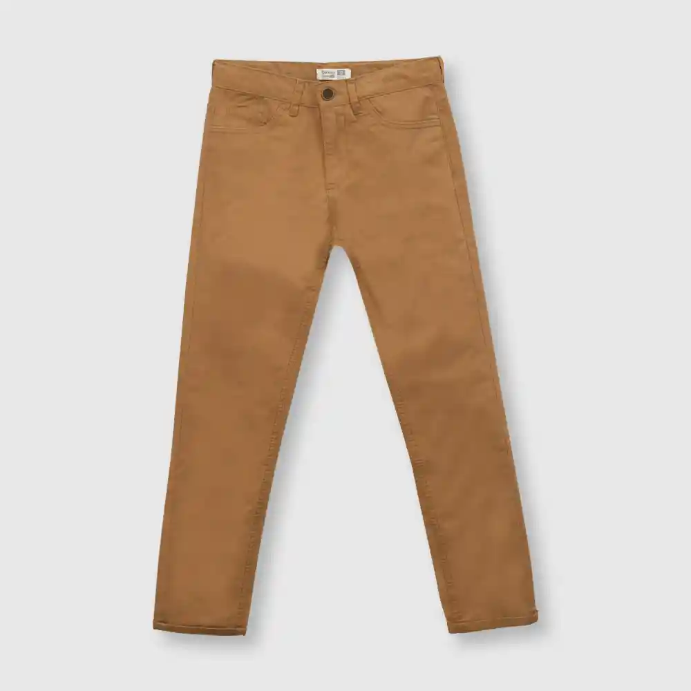 Pantalón Clásico De Niño Café Talla 4a