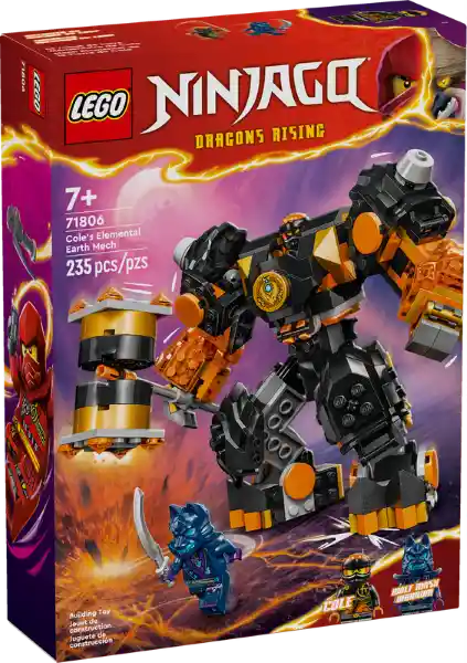 Lego Set de Construcción Mech Elemental de la Tierra de Cole