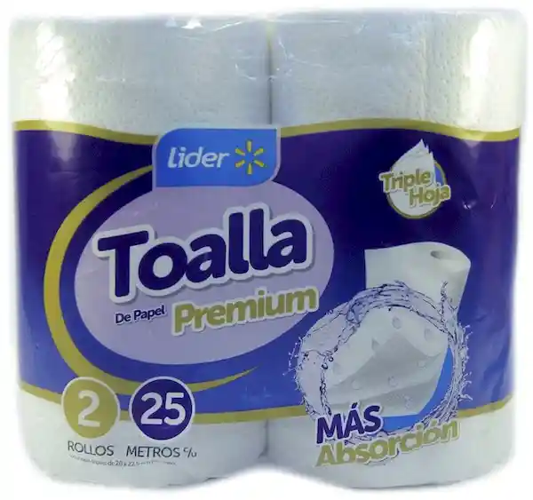 Toalla de Papel Triple Hoja 2 x 20 m Líder