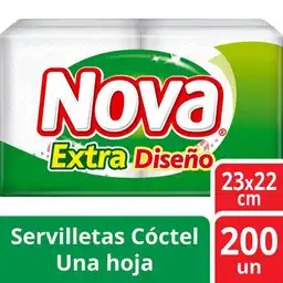 Nova Servilletas Extra Diseño Una Hoja