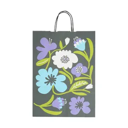 Bolsa Papel de Regalo m Diseño Floral 30 x 10 x 41 cm