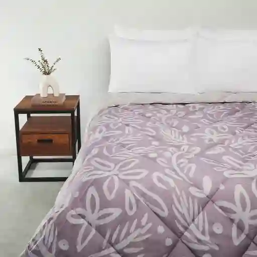 Plumón Promo 1.5 Plazas Flower Lila Ripley Home