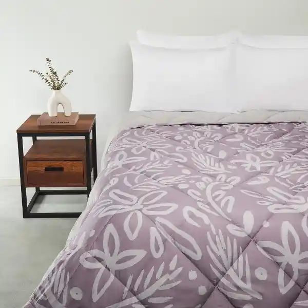 Plumón Promo 1.5 Plazas Flower Lila Ripley Home