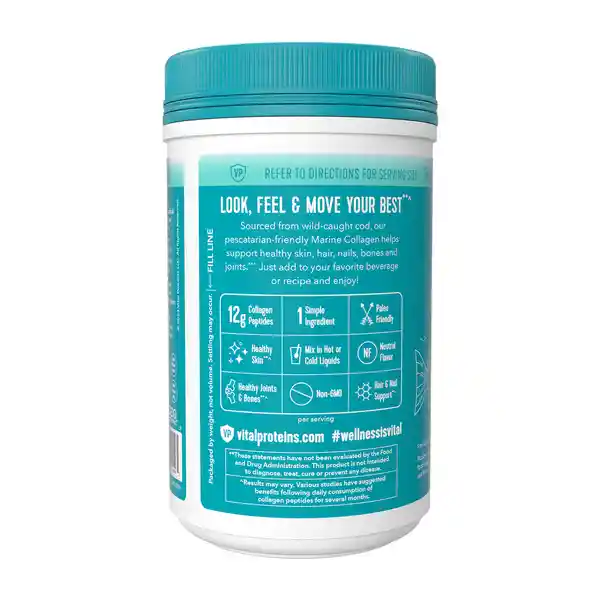Vital Protein Suplemento Dietético Marine Colágeno Hidrolizado